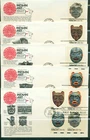 1980 FDC Set of  5 - Scott# 1834-37 - NW Indian Masks - Aristocrat Cachet   UA