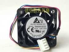 1 PCS Delta Fan TAA0412CD DC 12V 0.60A 4020 4CM 4 PIN
