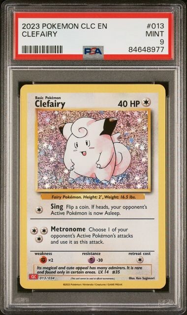 PSA 9 MINT Clefairy 013/034 CLC Classic Box Holo Rare Pokémon
