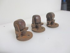 Ruote per mobili vittoriane in ferro e legno ruote carrello vecchio antico A.K Kenrick 3