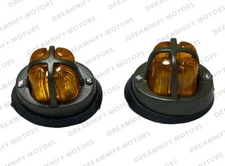 Front Rear Fender Lights + Grill Set Raw Paint Fits For Willys Military Jeeps