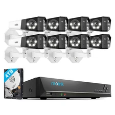 Reolink 16MP DualLens PoE Security Camera System Kit 16CH 4TB NVR with Duo 3 PoE