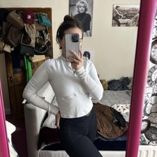 Lululemon Quarter Zip White Jacket