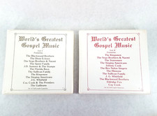 World's Greatest Gospel Music Vol 1  2 - 24 full length Cassettes in 2 cases