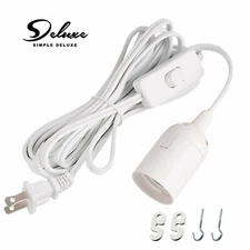 Simple Deluxe Hanging Lantern Lamp Light Cord Cable E26/E27 Socket & Switch