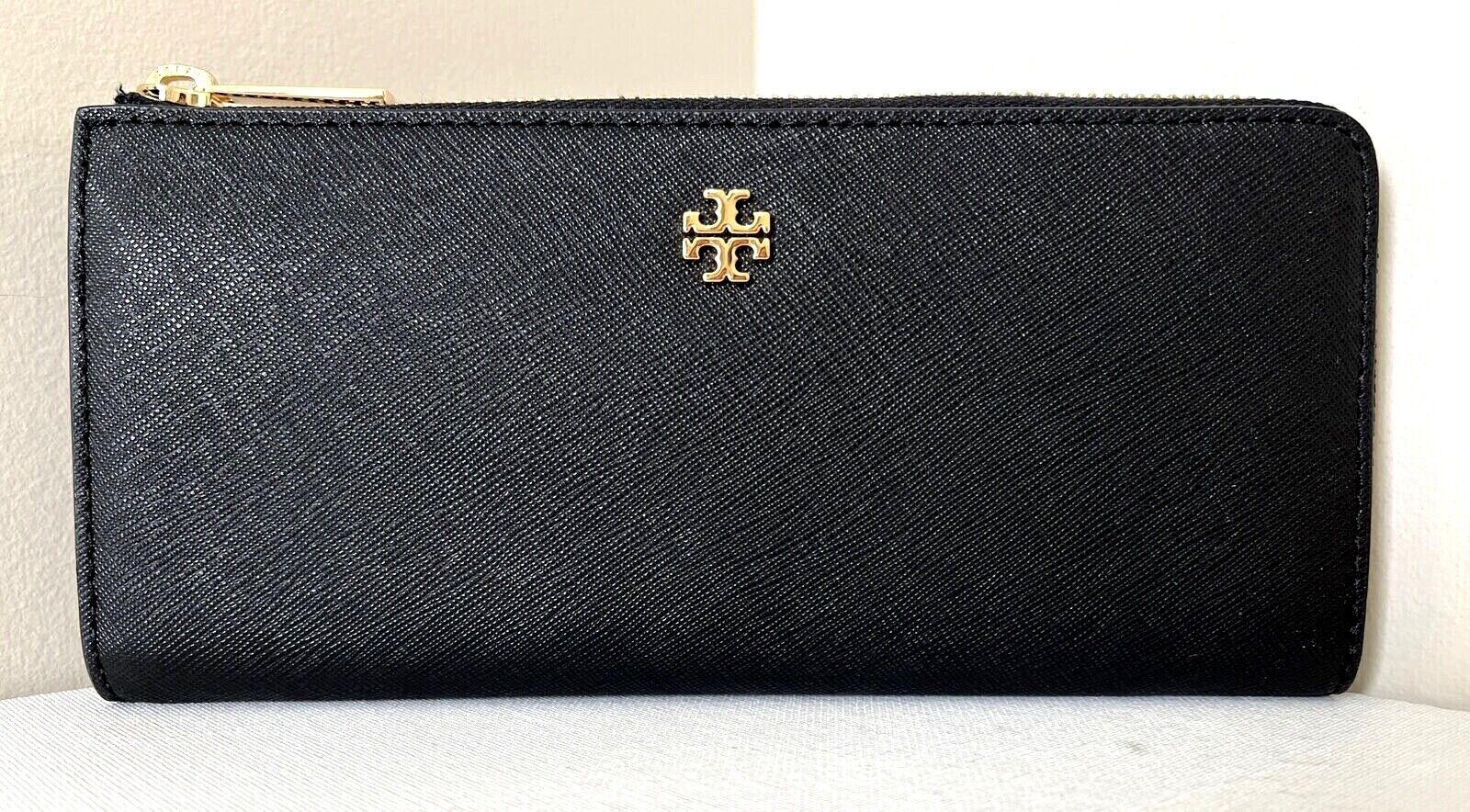 Tory Burch Robinson Passport Continental Women's Wallet Black for