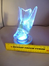 DISPLAY STAND with electric glass mirror top for LALIQUE AUTOMOTIVE CAR MASCOT 