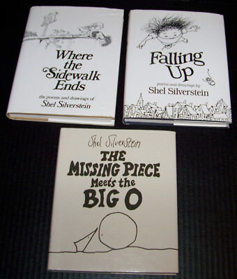 Shel Silverstein Lot ~ Sidewalks, Missing Piece, Falling Up ~ All HC & All VG+
