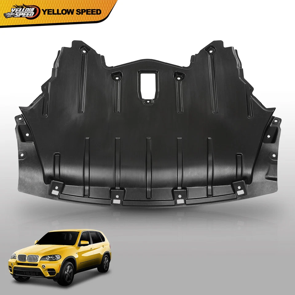 Черный передний защитный брызговик панели двигателя для BMW X5 2011-2013 годов выпуска - Изображение 2 из 4