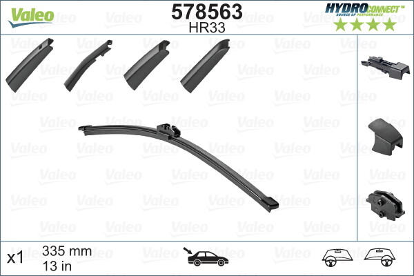 Valeo 578563 Scheibenwischer FüR VW Audi Seat Skoda BMW Renault MERCEDES-BENZ-image