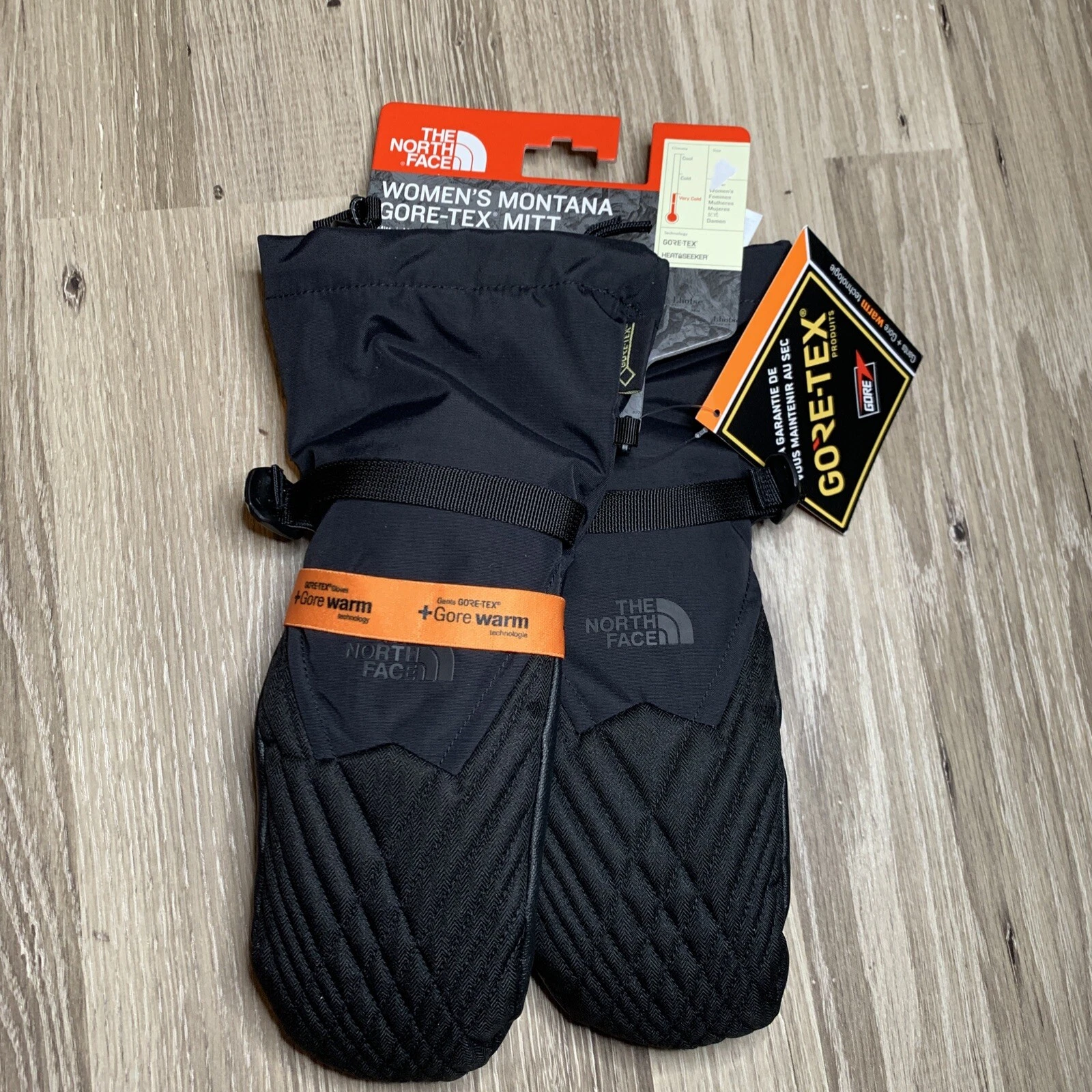The North Face Womens Montana GTX Mitt Winter Warm Black NF0A334DJK3 XSmall XS