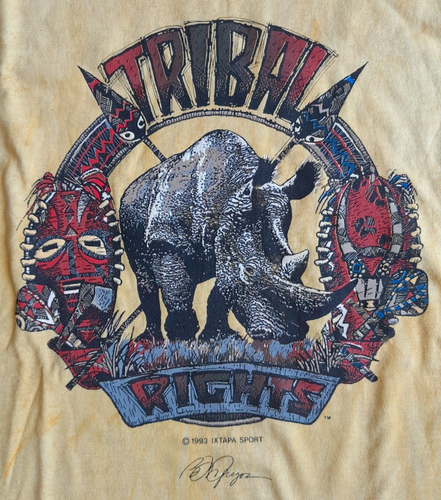 T-shirt Vintage Factory Artwear Amérindien/Aztèque - Made In USA - Taille M