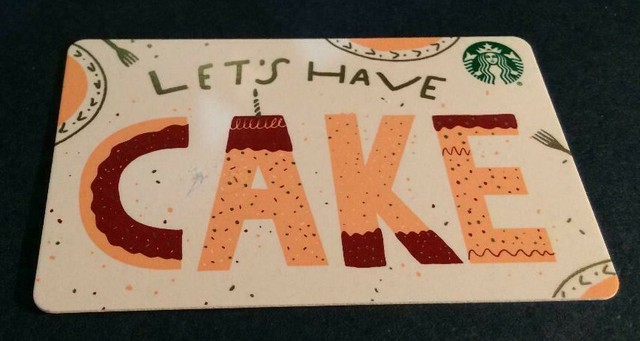 STARBUCKS* Card - NEW Never Been Used 'Let's Have Cake' 2018 Card NO $ Value STARBUCKS* Card - NEW Never Been Used 'Let's Have Cake' 2018 Card NO $ Value