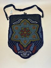 Late 1800 s Art Nouveau Glass Beaded Purse Absolutely Gorgeous
