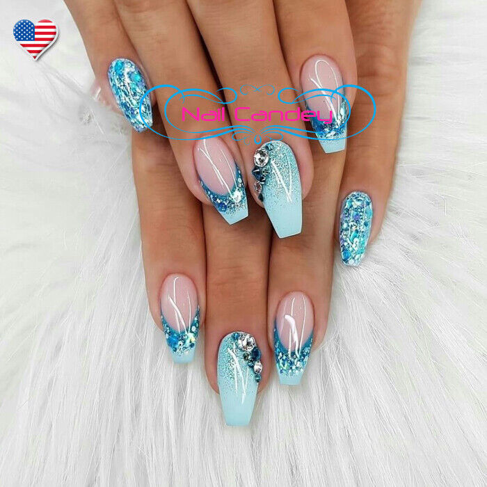swarovski nails design
