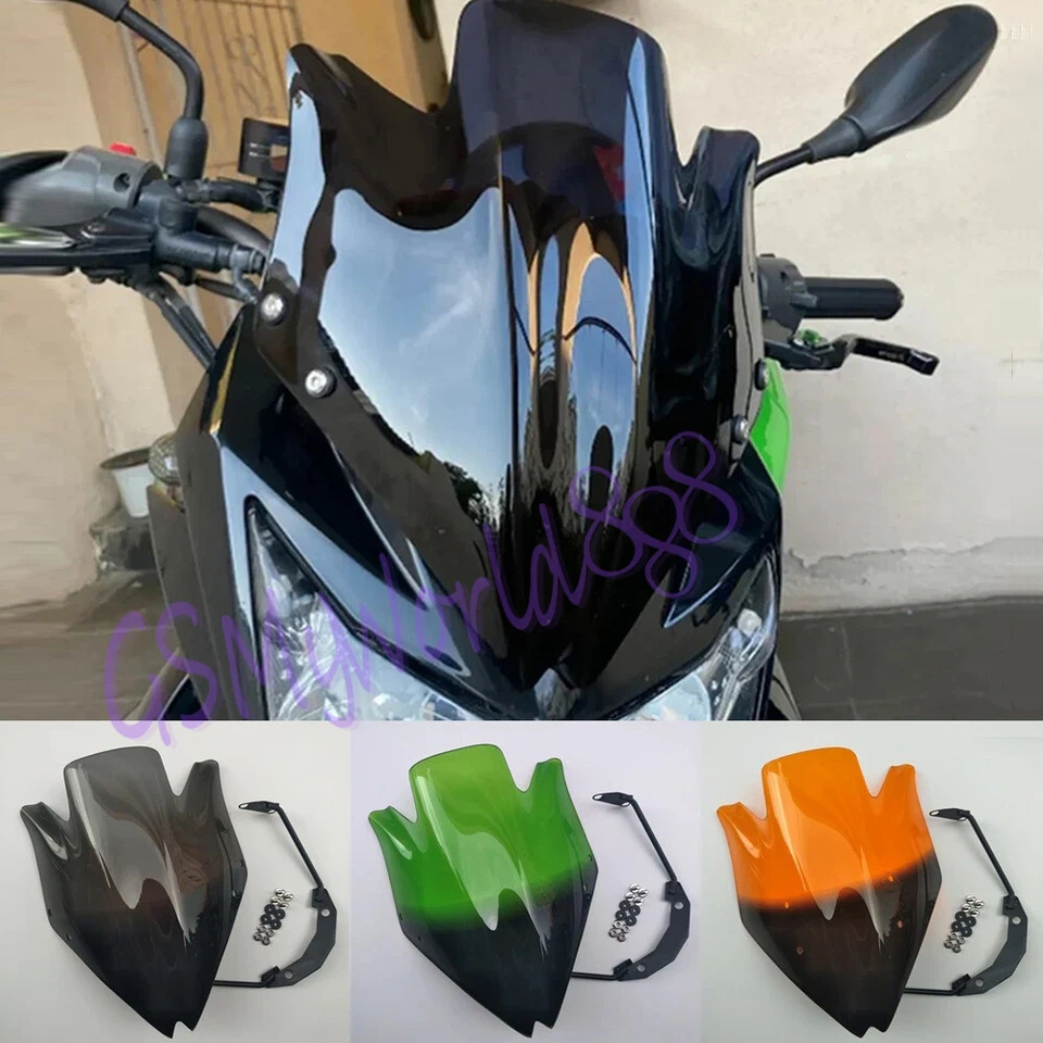 Clear Windscreen Windshield fit for KAWASAKI Z750 Z-750 ZR750L/M Polycarbonate - Image 3 of 4