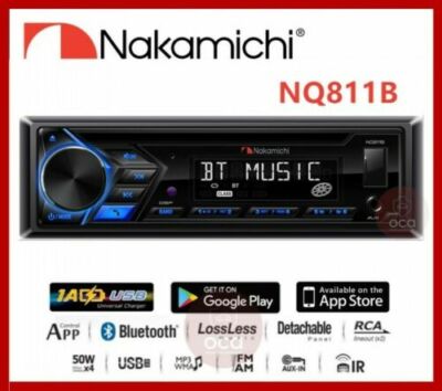 Nakamichi NQ811B Bluetooth CD USB AUX APPs Control AM/FM Car