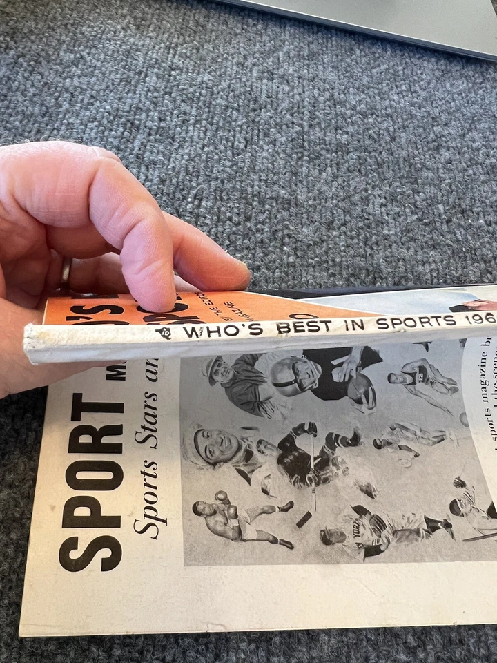 Who’s Best In Sports Magazine 1960 Mickey Mantle Johnny Unitas Willie Mays - Image 3 of 4