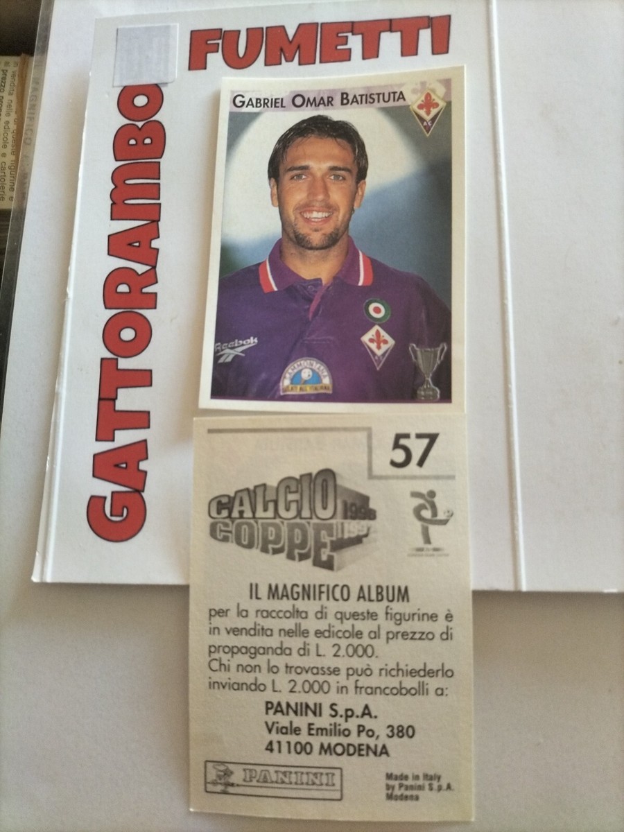 Figurine Calcio – Coppe N.D Scudetto Fiorentina Batistuta 1996-97 – Sticker Panini