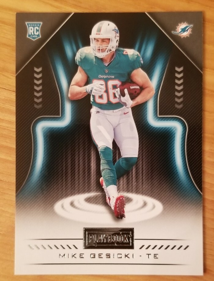 Mike Gesicki RC 2018 Panini Playbook Rookie Football Card