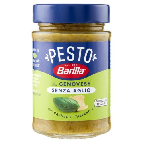Barilla Pesto alla Genovese senza Aglio con Basilico Fresco e Parmigiano 190 gr