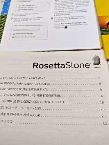 Rosetta Stone Italiano Version 3 Level 1 Italian Language Set w Activation Code - Picture 6 of 9