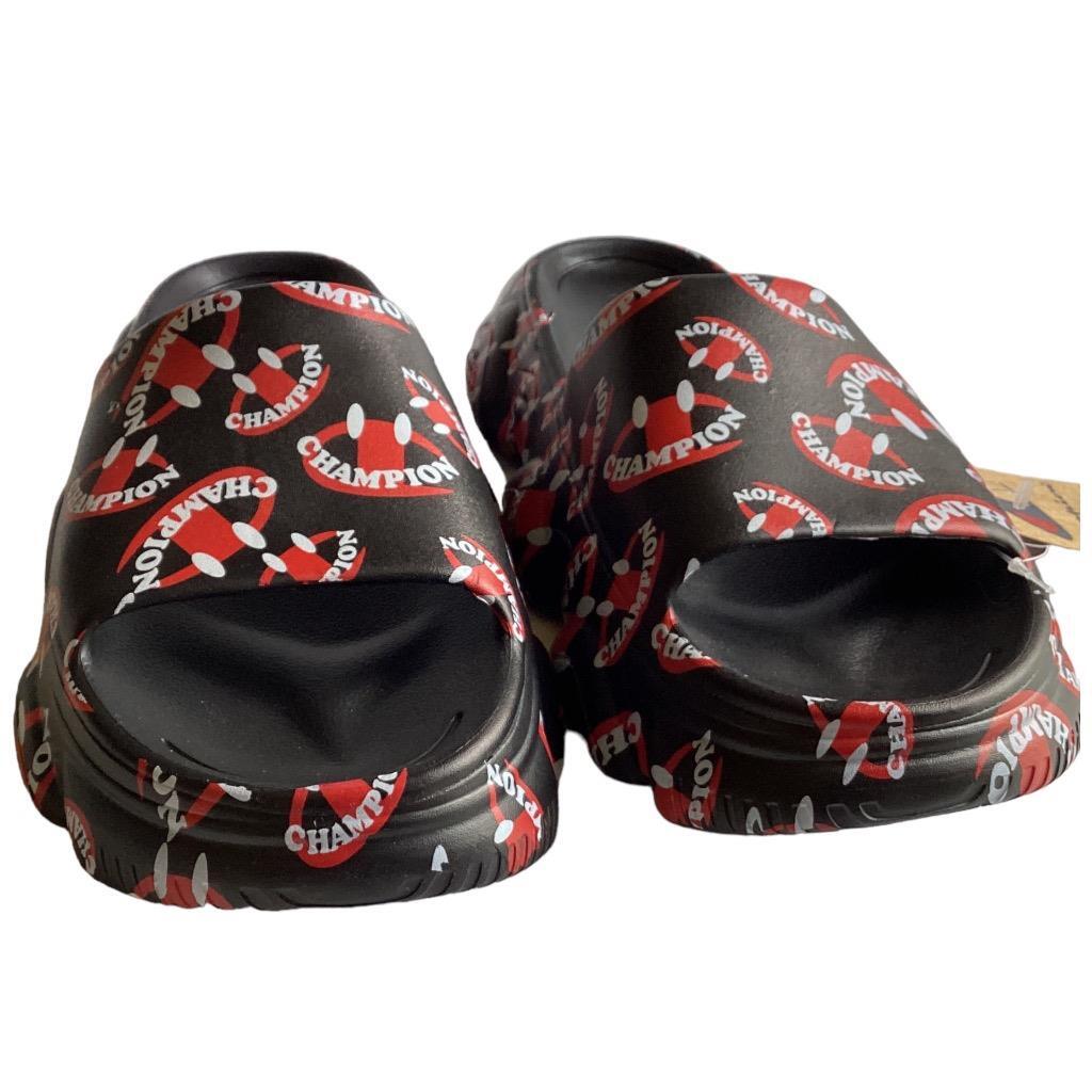 Champion Meloso Squish Smile Slides Black & Red Size Men\'s 9 NEW Champion | Shoes | Champion Meloso Squish Smile Slides Black  main image 3