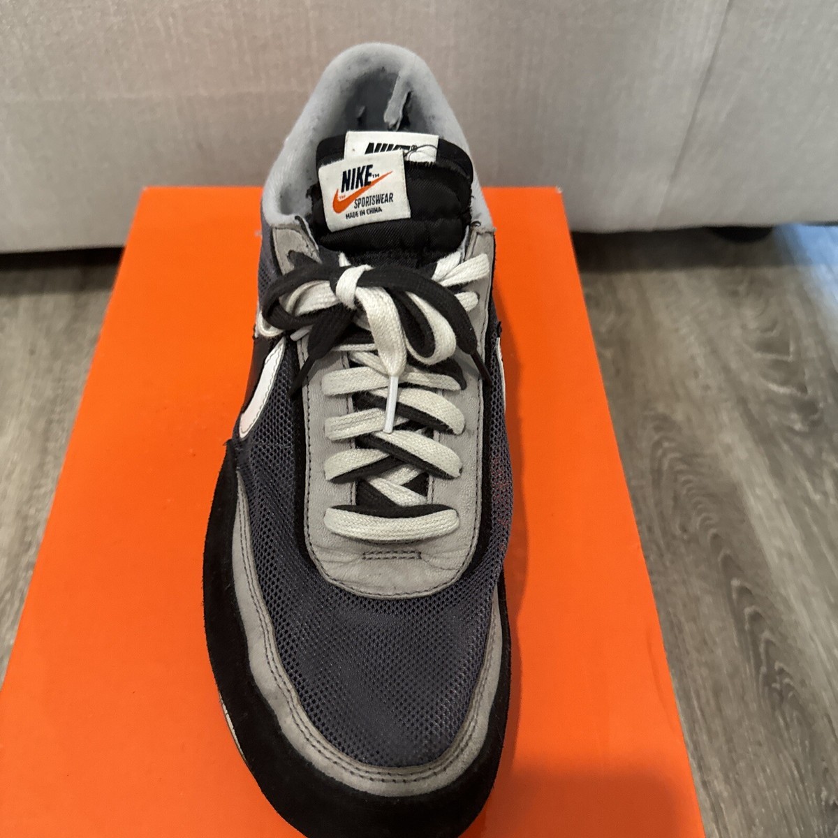 Sacai x Nike LD Waffle Black - Size 12 - BV0073 001 Pre Owned OG