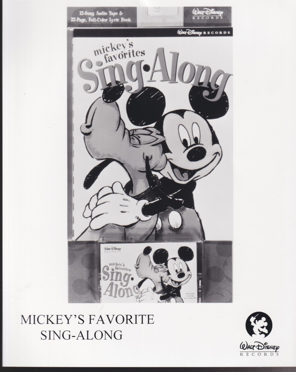 walt disney records mickey's favorite sing-along & children's