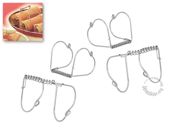 10 Stück Rouladenklammern Edelstahl - Wiederverwendbare Roladenklemmen