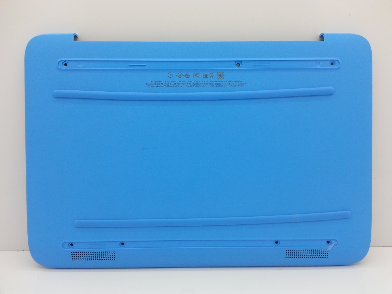 HP Stream 11-Y 11-Y010WM Blue Bottom Case & 2 Rubbers USB Po