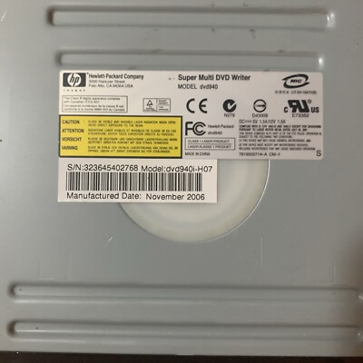 HP SUPER MULTI DVD WRITER DVD940. #N21-14