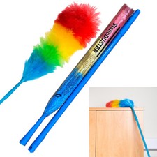 1.8M EXTENDABLE HANDLE DUSTER TELESCOPIC ANTI STATIC FEATHER LONG HYGIENIC BRUSH