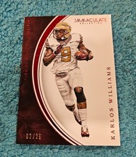 2015 Panini Immaculate Collection Karlos Williams Florida State University 2/25