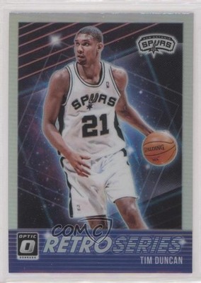 2018-19 Panini Donruss Optic Retro Series Holo Prizm Tim Duncan #11 HOF 0c6