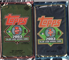 2 Packs 03 Topps Baseball Series 1+2 Duncan, Contreras Rookies Autos Gold Cards