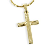 Ciondolo croce · parzialmente opaco · oro 333/000 · Made in Germany · nuovo
