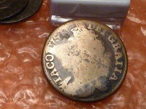 Original 1685 Carolus IIdus D.G. Mag: Brit: Fran et Hiber: Rex Token Rare #1