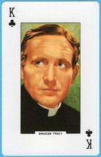 Spencer Tracy (1900-1967) Screen Legends Portrait Cinema Odeon Playing Card