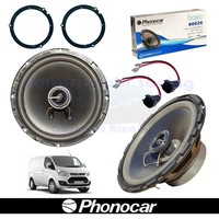 Phonocar 66026 Koaxial Lautsprecher 16,5 Cm 60W FüR Ford Transit Custom Schwarz