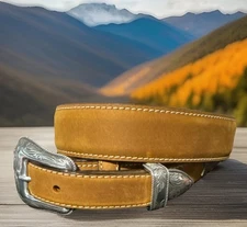 Justin Ranger Style Belt Leather Size 36 NWT Made In 🇺🇸 List $68 Rare Find!