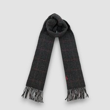 Vintage Polo Ralph Lauren Wool Scarf Tartan Plaid Muffler Winter Scarves