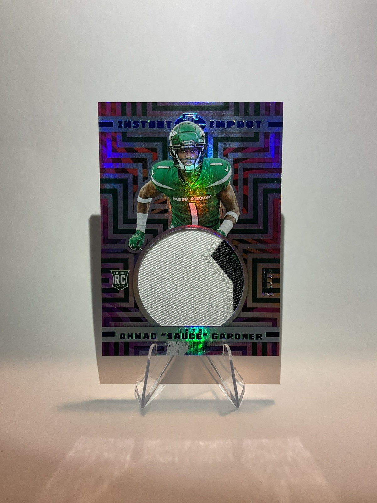 Sauce Gardner Panini Illusions Instant Impact Memorabilia #IIAG Blue