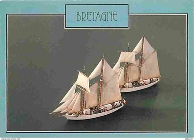 Carte Postale - Bateaux - Voiliers - Les deux goélettes : L'Etoile et la Belle P