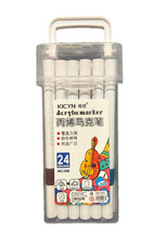KICYN Acrylic Markers Set 24 Vibrant Water Based Paint Pens Quick-Dry No.11080