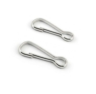 10 Stück 25 mm Karabinerhaken Metall Schlüsselanhänger Karabinerhaken nickelfrei