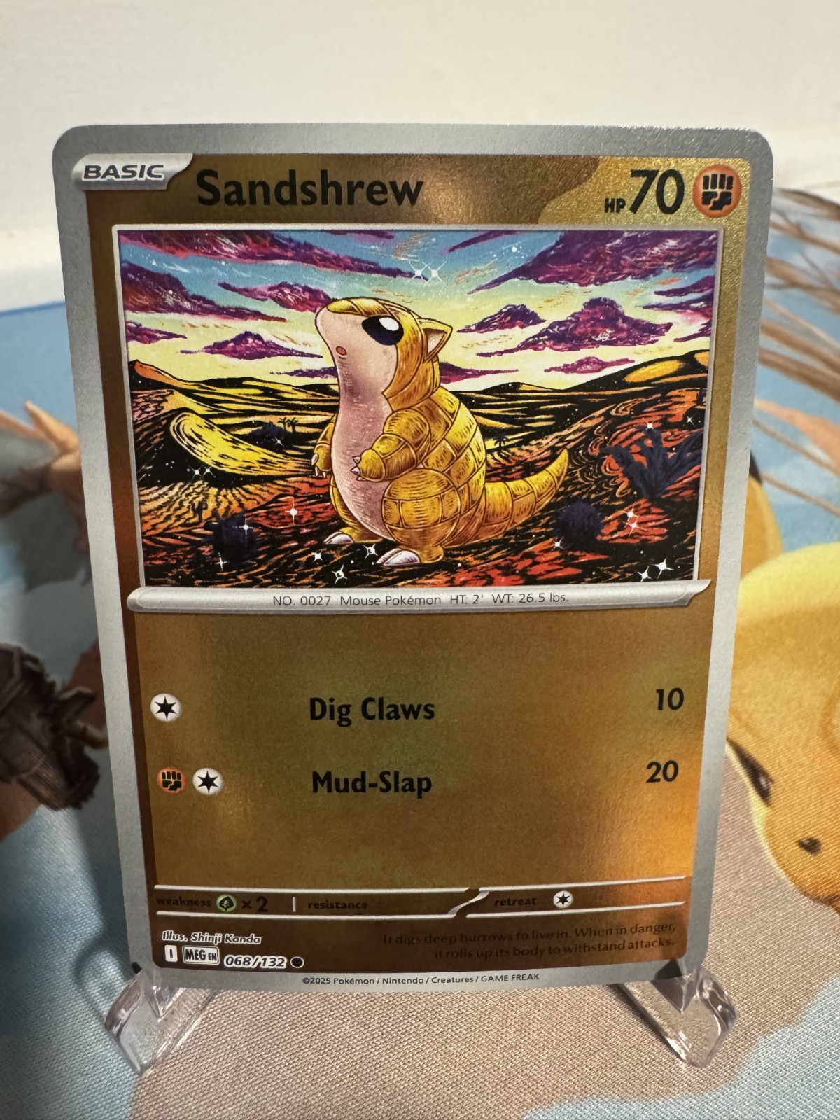 Pokémon TCG - Sandshrew 68/132 Reverse Holofoil - Mega Evolution Base Set