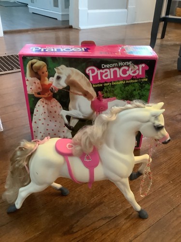 Vintage 1983 BARBIE Dream Horse Prancer #7263 With Saddle & Original Box
