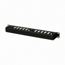 1U Metal Rack Mount Horizontal Cable Manager Duct Raceway For 19" Server Rack