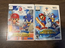 Wii Mario & Sonic at the Olympic Winter & Olympic Games Lot - Complete, Tested